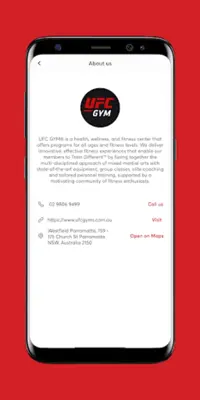 UFC Gym Australia android App screenshot 0